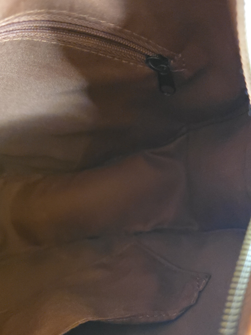 Floral Embroidered Tan Crossbody Bag - Picture 4 of 8